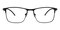 Beck Blue Classic Wayframe Metal Eyeglasses