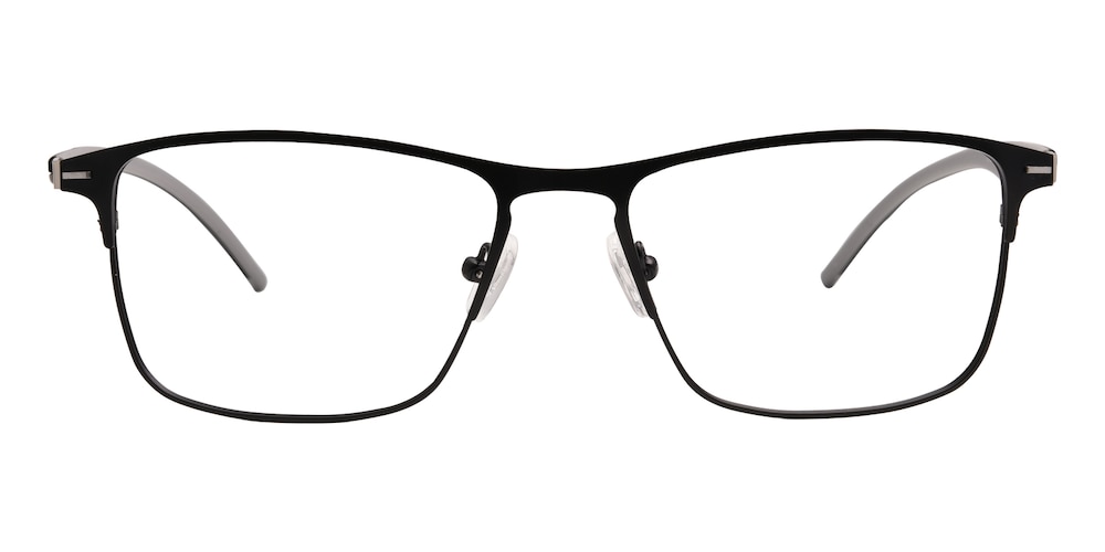 Beck Black Classic Wayframe Metal Eyeglasses