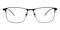 Beck Black Classic Wayframe Metal Eyeglasses