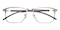 Beck Gunmetal Classic Wayframe Metal Eyeglasses