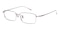 Chad Silver Rectangle Titanium Eyeglasses