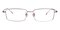 Chad Silver Rectangle Titanium Eyeglasses
