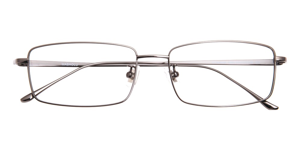 Chad Gunmetal Rectangle Titanium Eyeglasses