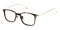 Jones Tortoise/Golden Square Acetate Eyeglasses