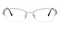 Bertha Purple Oval Titanium Eyeglasses