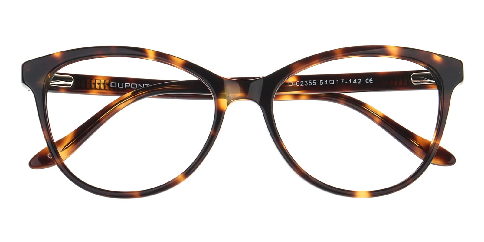 Cat Eye,Horn Eyeglasses, Full Frame Tortoise Plastic - FZ1089