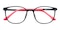 Jonesboro Black/Red Oval TR90 Eyeglasses