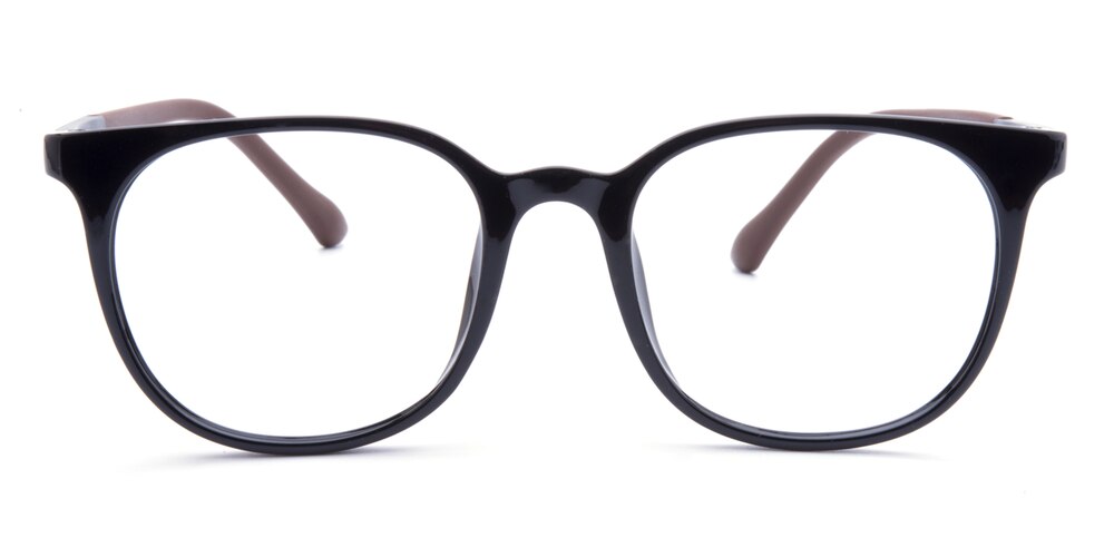 Fayetteville Black/Brown Square TR90 Eyeglasses