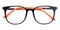 Fayetteville Black/Orange Square TR90 Eyeglasses