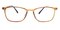 Kelowna Brown Rectangle Ultem Eyeglasses