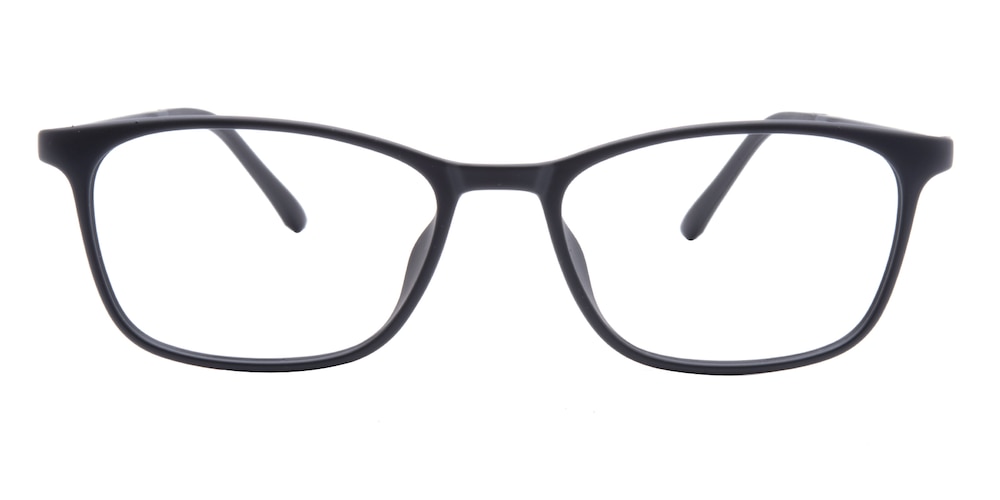 Kelowna Black Rectangle Ultem Eyeglasses