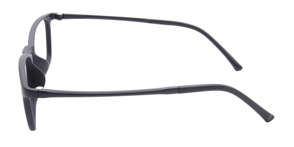 Kelowna Black Rectangle Ultem Eyeglasses