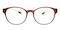 Monterey Brown Round TR90 Eyeglasses