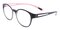 Monterey Black/Pink Round TR90 Eyeglasses