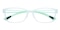 Berkeley Crystal/Green Rectangle TR90 Eyeglasses