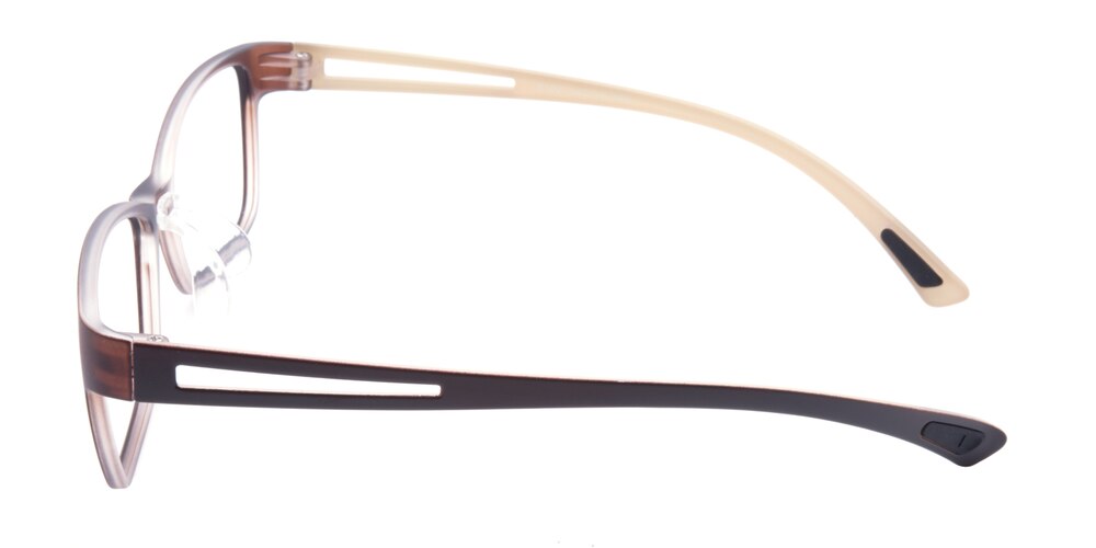 Berkeley Brown Rectangle TR90 Eyeglasses