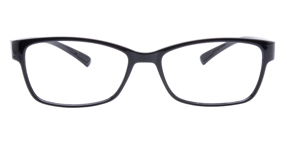 Berkeley Black Rectangle TR90 Eyeglasses