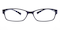 Walnut Black Rectangle TR90 Eyeglasses