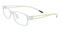 Walnut Crystal/Yellow Rectangle TR90 Eyeglasses