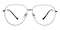 Fresh Black Aviator Metal Eyeglasses