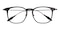 Eureka Black Classic Wayframe Acetate Eyeglasses