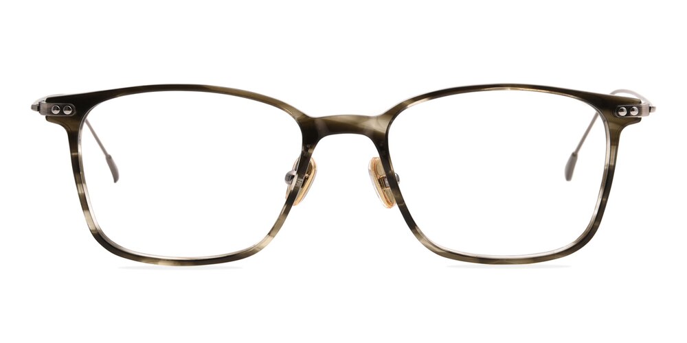 Santa Ana Gray Rectangle Acetate Eyeglasses