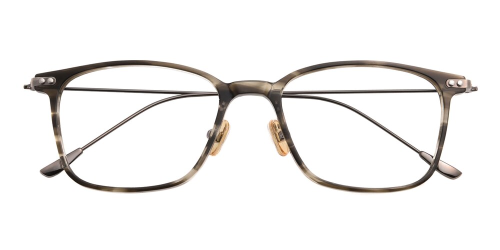 Santa Ana Gray Rectangle Acetate Eyeglasses