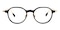 Dora Black Polygon Acetate Eyeglasses
