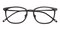 Gail Gray/Black Oval Acetate Eyeglasses
