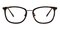 Gail Tortoise/Black Oval Acetate Eyeglasses