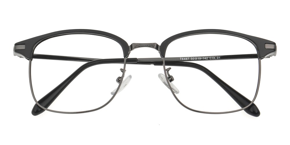Northport Black/Gunmetal Classic Wayframe TR90 Eyeglasses