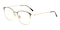 Oakman Tortoise/Golden Classic Wayframe Metal Eyeglasses