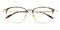 Oakman Tortoise/Golden Classic Wayframe Metal Eyeglasses