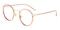Freda Champagne/Golden Round TR90 Eyeglasses