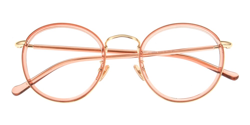 Freda Champagne/Golden Round TR90 Eyeglasses