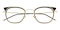 Grace Black/Golden Square TR90 Eyeglasses