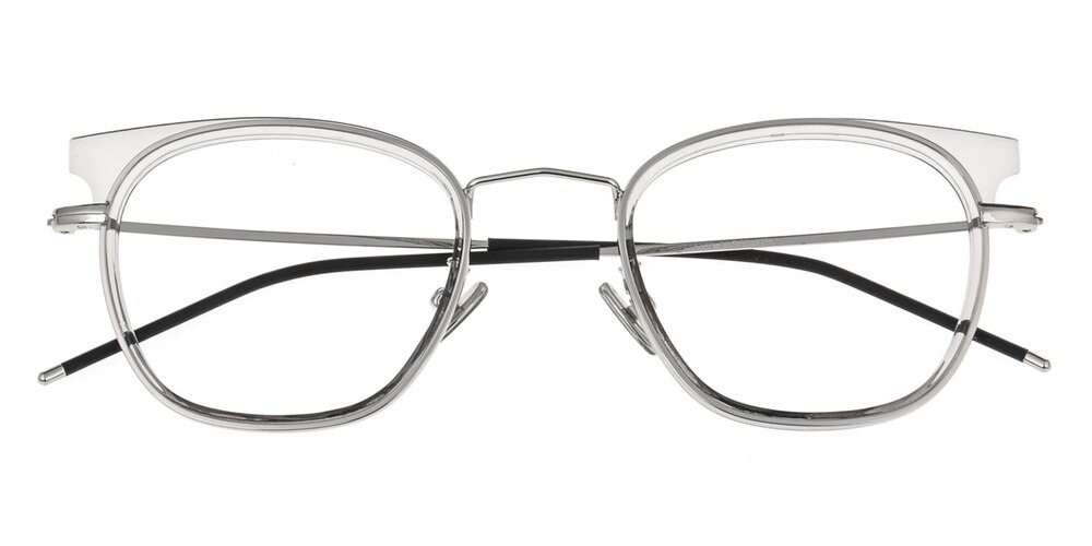 Grace Gray/Silver Square TR90 Eyeglasses