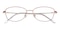 Iris Red Oval Titanium Eyeglasses