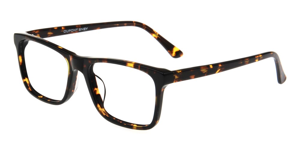 Bennett Tortoise Rectangle Metal Eyeglasses