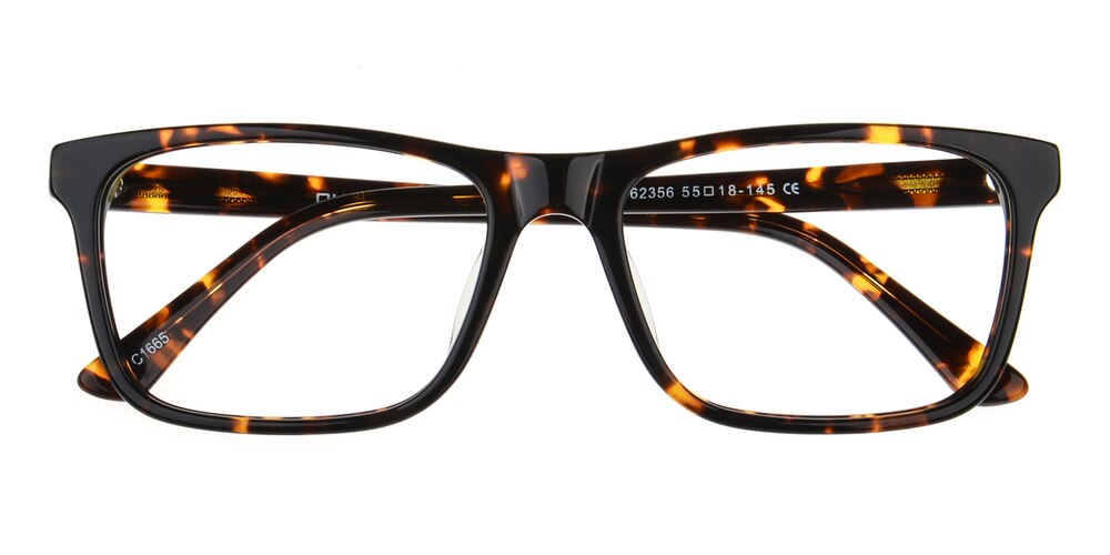 Bennett Tortoise Rectangle Metal Eyeglasses