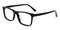 Bennett Black Rectangle Metal Eyeglasses