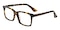 Carey Tortoise Rectangle Acetate Eyeglasses