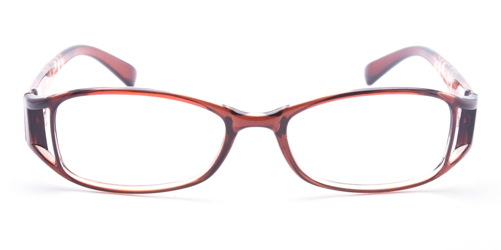 Tiffen Brown Oval TR90 Eyeglasses