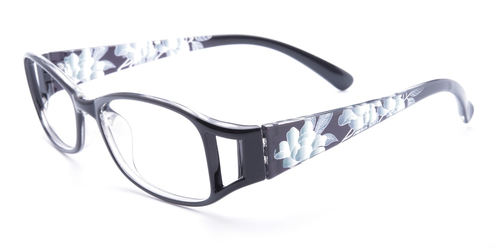 Tiffen Black Oval TR90 Eyeglasses