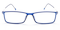 Norwalk Blue Rectangle TR90 Eyeglasses