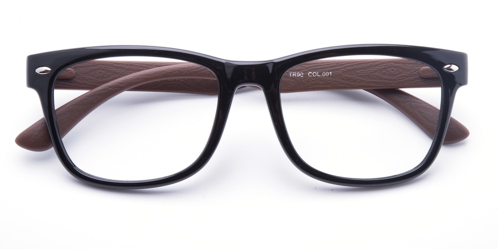 Hopkinsville Black Classic Wayframe TR90 Eyeglasses
