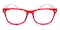 Hopkinsville Red Classic Wayframe TR90 Eyeglasses