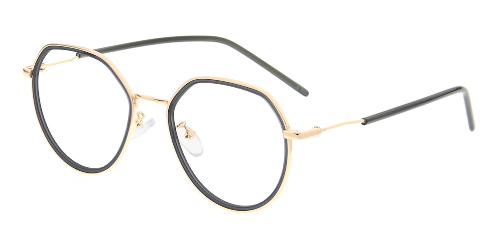 Janet Black/Golden Round TR90 Eyeglasses