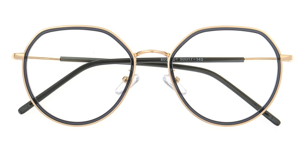 Janet Black/Golden Round TR90 Eyeglasses