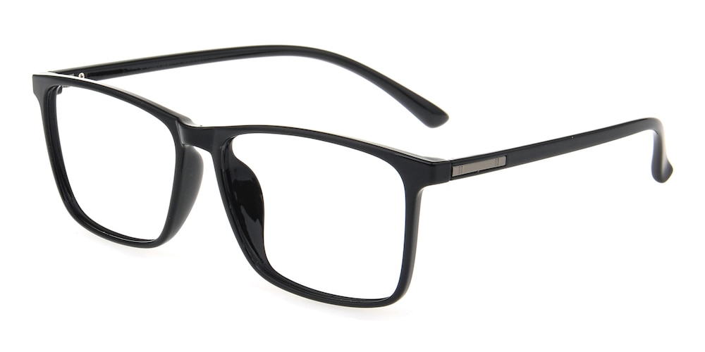 Gavin Black Rectangle TR90 Eyeglasses